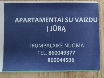 Фото номера Апартаменты с видом на море Апартаменты Apartamentai Elija su vaizdu į jūrą г. Швянтойи 65